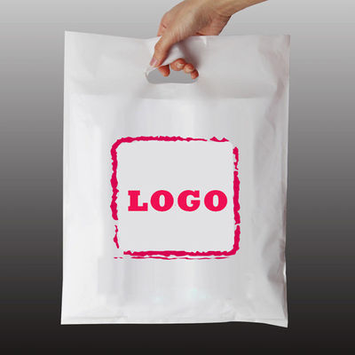 गुणवत्ता  OEM LDPE HDPE Poly Plastic Bag For Clothes Handle Shopping Bags कारखाना