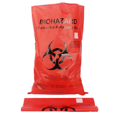 गुणवत्ता  PP HDPE LDPE Biohazard Plastic Bags For Hospital Medical Waste कारखाना