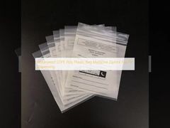 पानी प्रतिरोधी LDPE पॉली प्लास्टिक बैग दवा ज़िपलॉक गोली वितरण के लिए