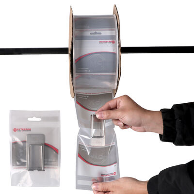 स्वचालित पैकेजिंग मशीनों के लिए रोल पर कस्टम एलडीपीई पूर्व-खुले बैग